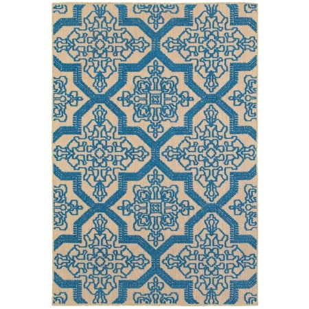Oriental Weavers Cayman 2541M 2x4 Rectangle - Sand/ Blue-Polypropylene C2541M056100ST